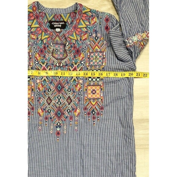 Johnny Was Shankara Flare Sleeve Mini Dress. Size: S - Picture 4 of 7